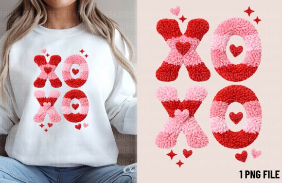 Download XOXO Faux Yarn Valentine's Day PNG - Faux yarn valentine Collection