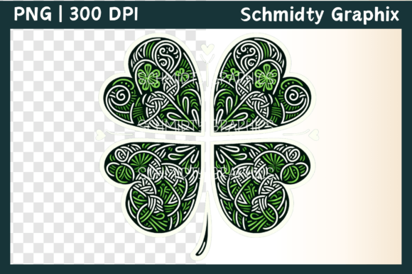 Download Celtic Intricate Clover Heart Design PNG - Heart design png Collection