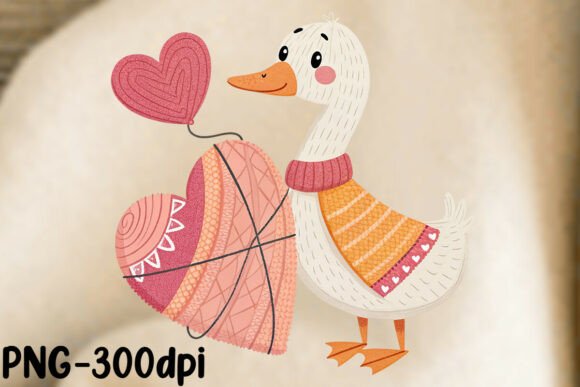 Download Faux Yarn Valentine Valentine Goose PNG - Premium Resources
