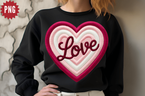 Download Faux Yarn Valentine Heart PNG Design - Faux yarn valentine Collection
