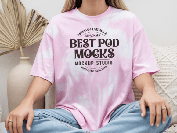 Download Color Blast 1745 Clay T-shirt Mockup - Premium Bundle