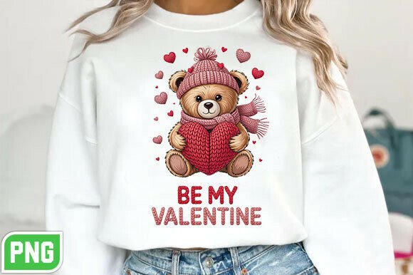 Download Faux Yarn Valentine's Day Teddy Bear Png - Faux yarn valentine Collection