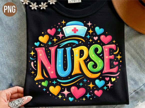 Download Cute Colorful Nurse Heart Design PNG - Heart design png Collection