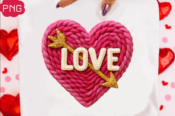 Download Faux Yarn Valentine Heart Png Love Png - Faux yarn valentine Collection