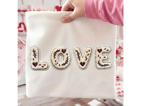 Download LOVE Gothic Faux Yarn Valentine Tshirt Png - Faux yarn valentine Collection